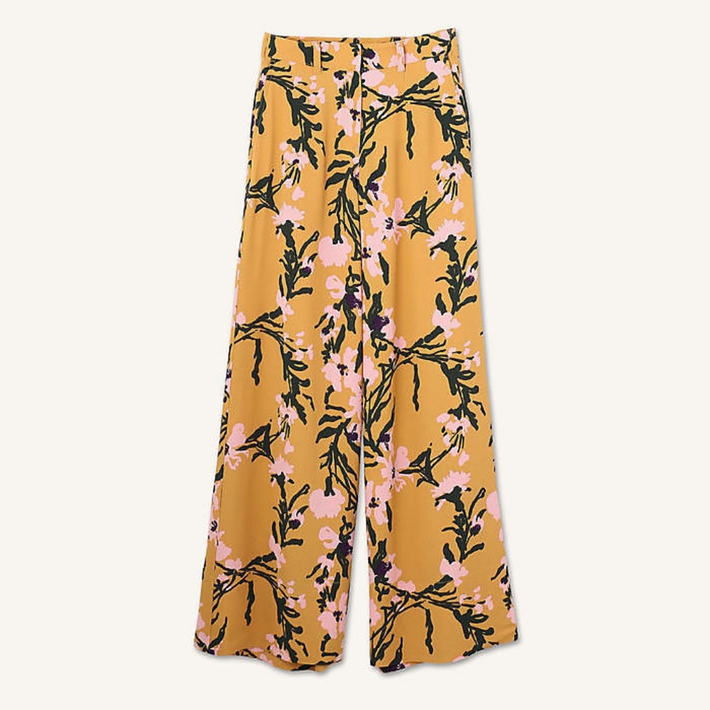 Marimekko Lici Belted Palazzo Pants Anthropologie - Picture 5 of 6